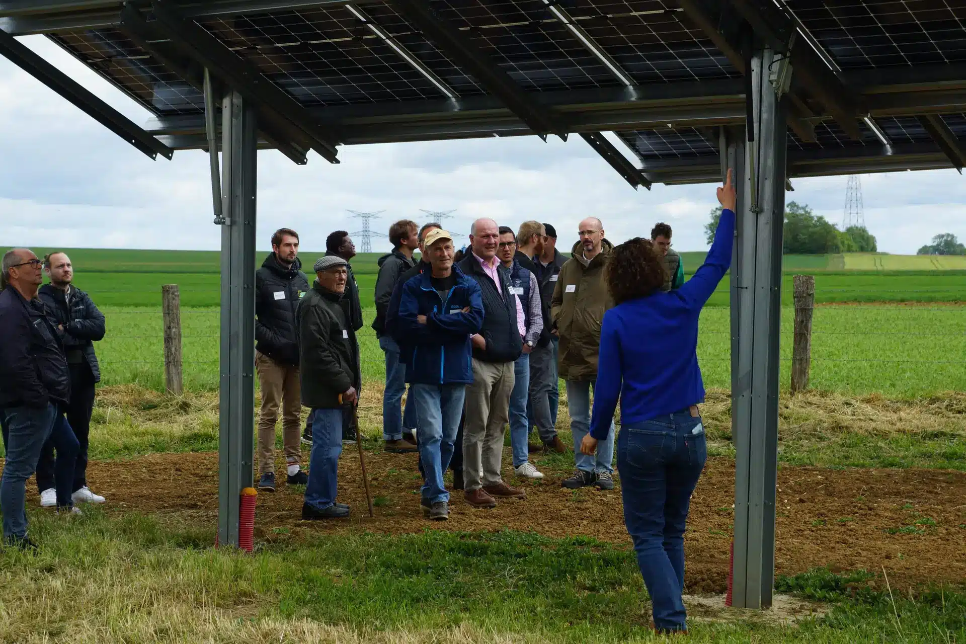 Inauguration de trackers solaires Terra à Eply